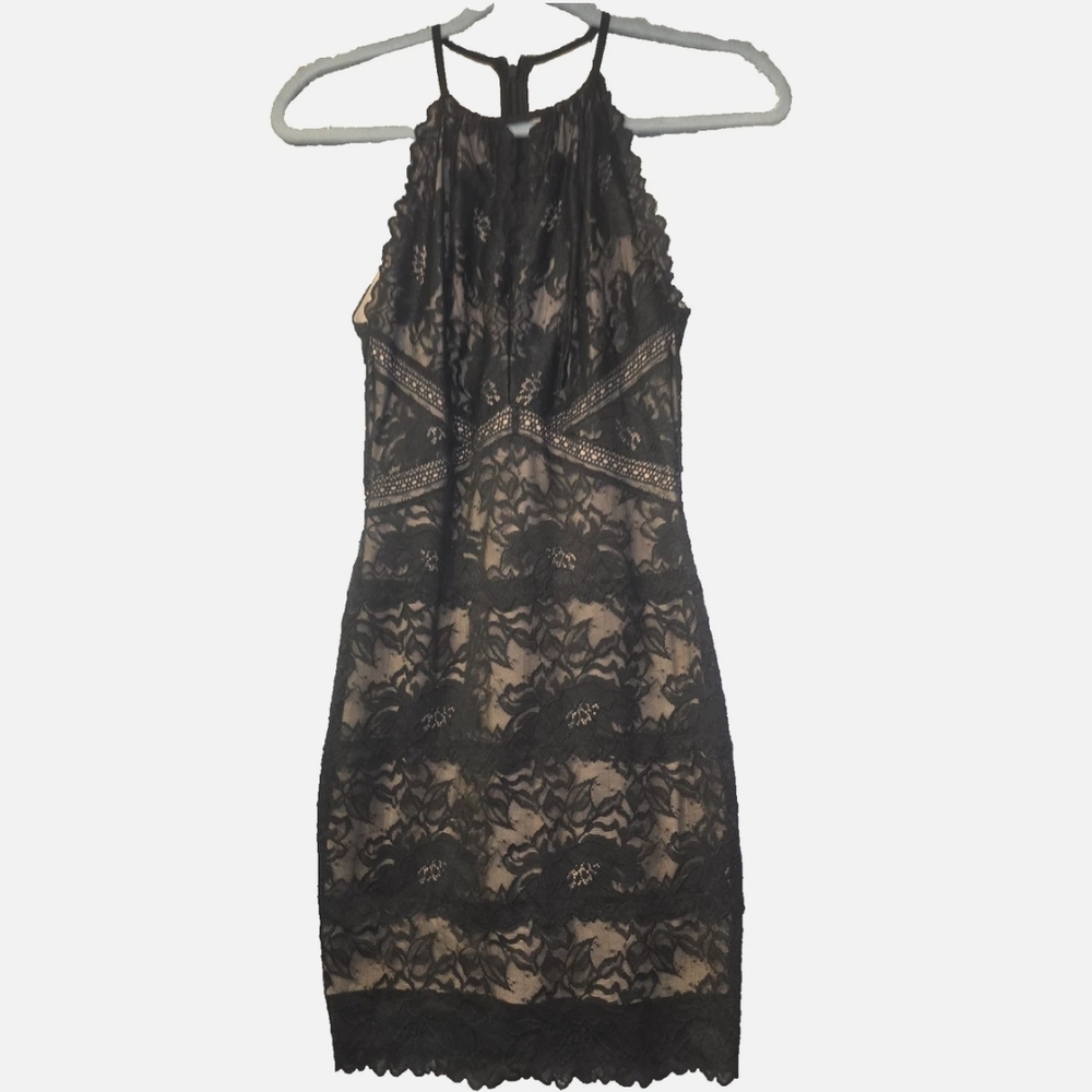 Black Lace Guess Mini Dress Size S